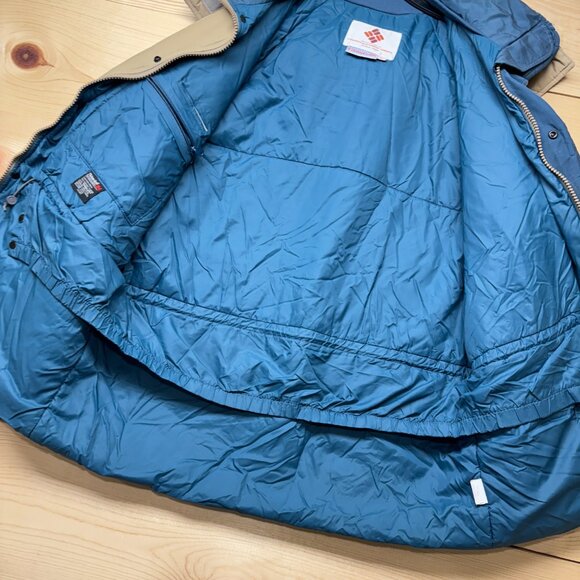 Vintage Columbia Jacket Mens XL Brown Full Zip Parka Technicloth Oregon 90s - Picture 8 of 16